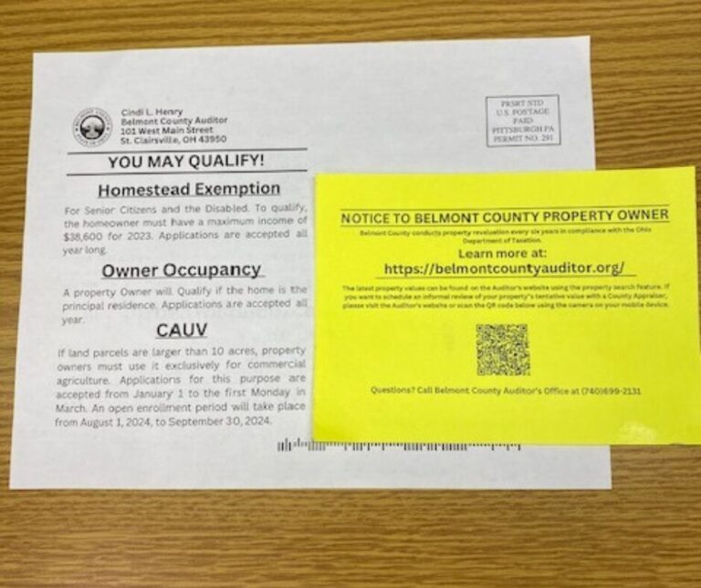 How can you reduce your property taxes in Belmont County?