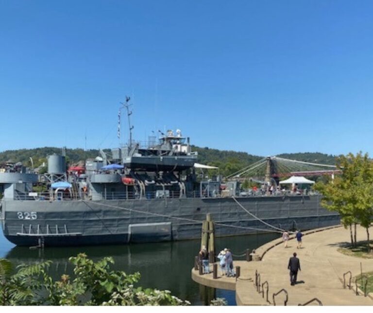 Explore military history on this real Navy ship docked in Wheeling