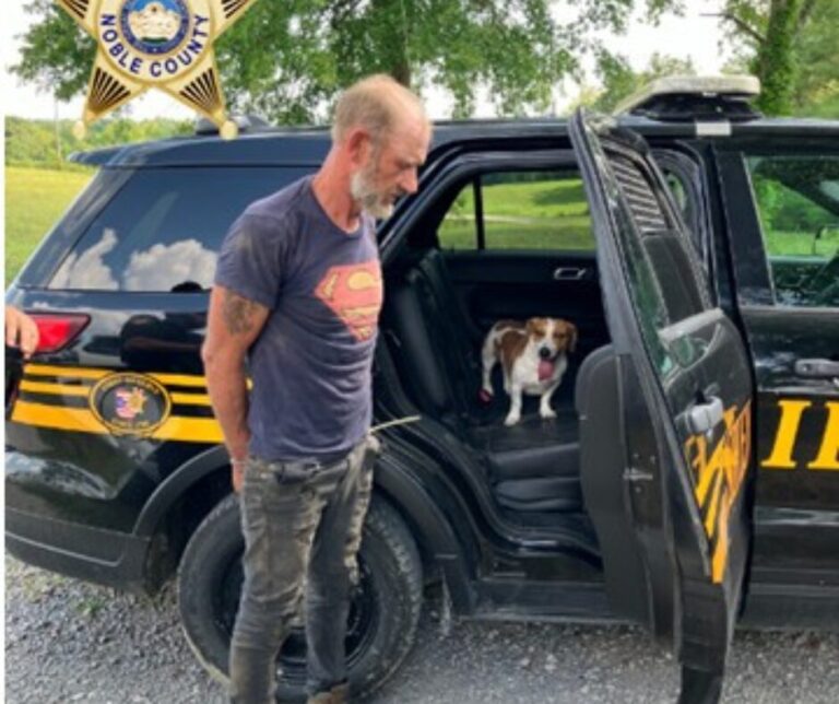 Man with a beagle dog arrested after high speed chase, drone search