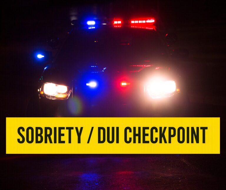Local, Ohio Valley Sobriety Checkpoint Planned Friday