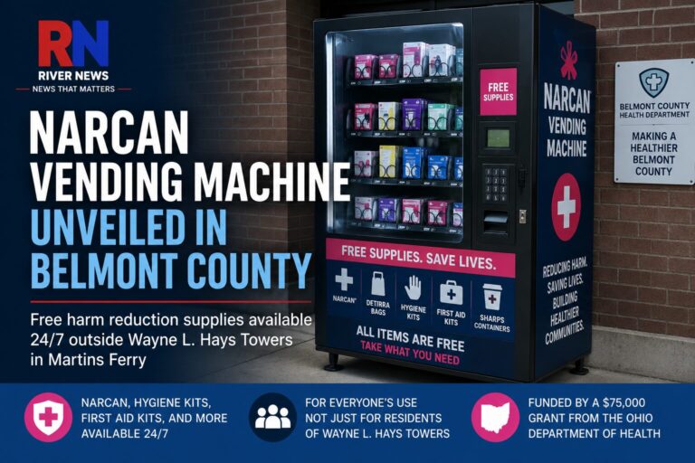 Narcan, Harm Reduction Vending Machine Now Available in Belmont County