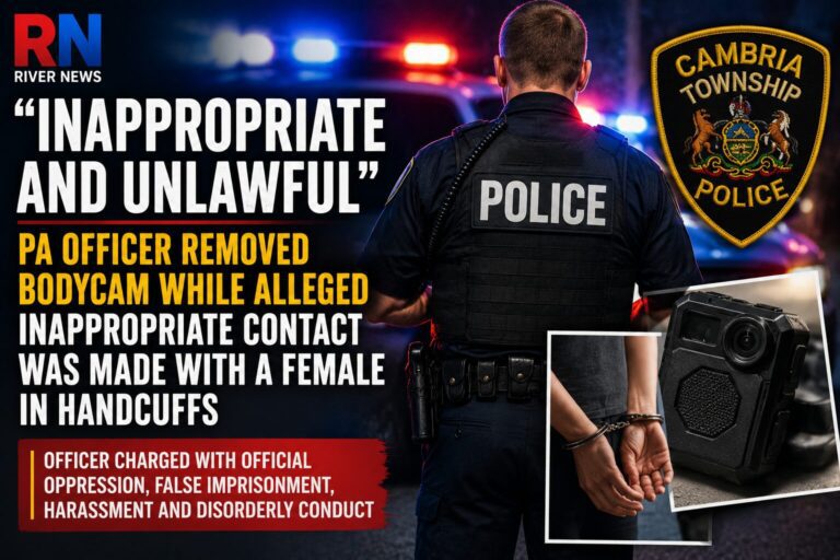 Pennsylvania Officer Charged After Allegedly Removing Body Camera Before Incident