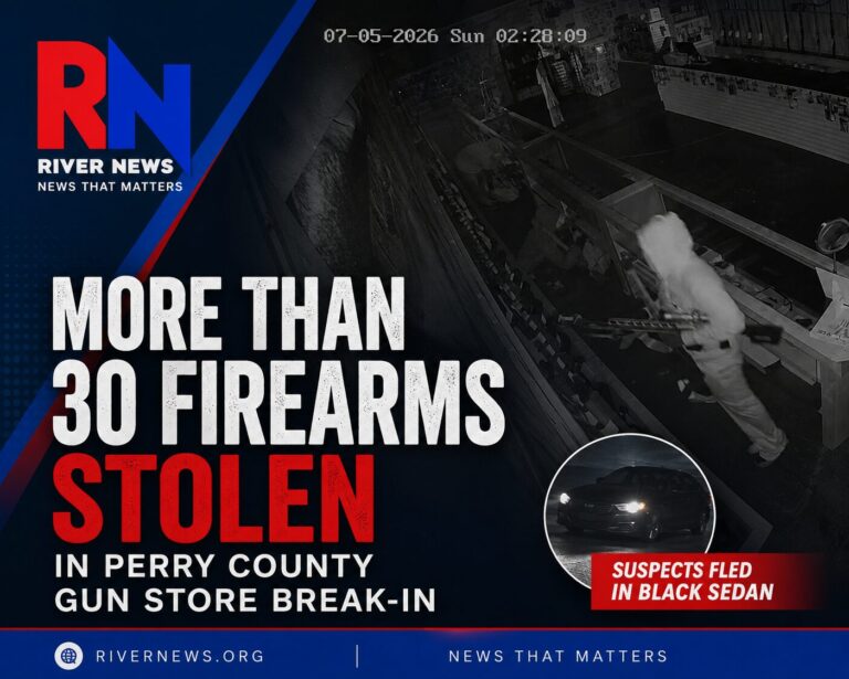 More Than 30 Firearms Stolen During Gun Store Burglary in Perry County