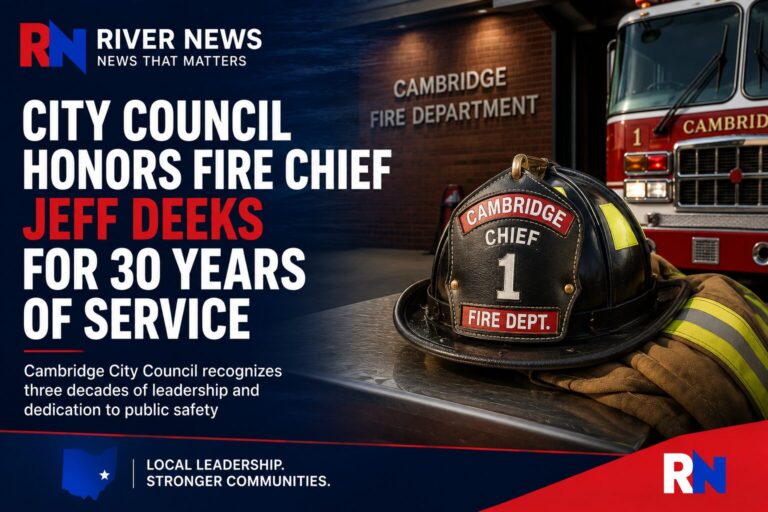 Cambridge City Council Recognizes Fire Chief Jeff Deeks for Three Decades of Service