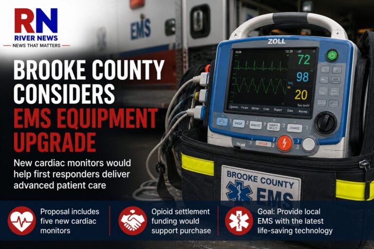 Brooke County Considers Upgrading EMS Cardiac Monitors With Opioid Settlement Funds