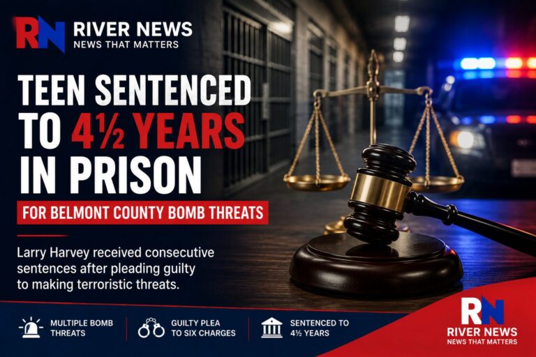 Belmont County Teen Sentenced to 4½ Years for Series of Bomb Threats