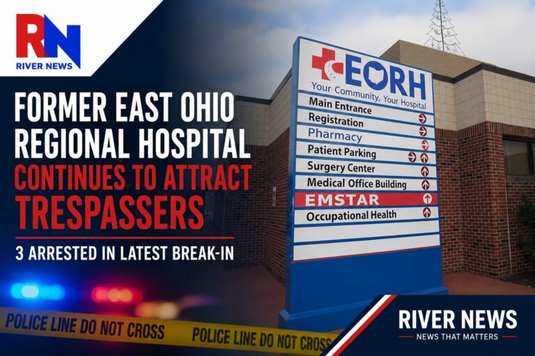 Three Arrested After Latest Break-In at Former East Ohio Regional Hospital