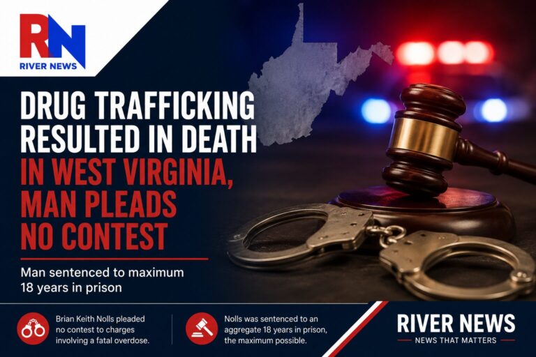 West Virginia Man Sentenced to 18 Years After Drug Delivery Death Conviction
