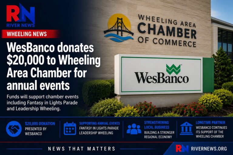 WesBanco Donates $20,000 to Wheeling Area Chamber to Support Community Programs