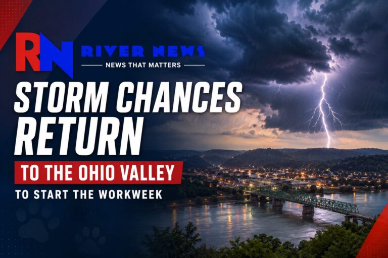Storm Chances Return to the Ohio Valley to Start the Workweek