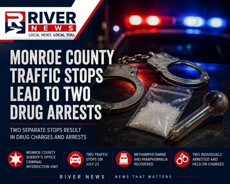 Two Arrested Following Separate Monroe County Traffic Stops
