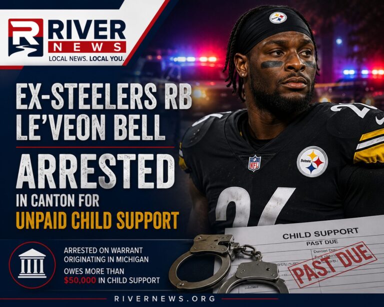 Former Steelers Running Back Le’Veon Bell Arrested on Child Support Warrant