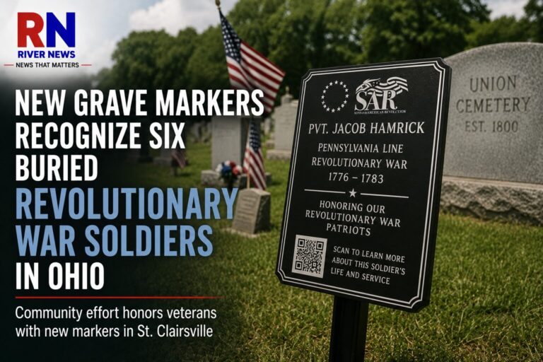 Six Revolutionary War Veterans Honored With New Grave Markers in Belmont County