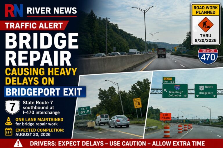 Bridge Repair Causing Heavy Delays at Bridgeport Exit on State Route 7