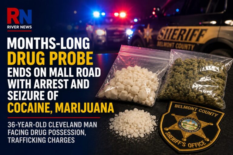 Months-Long Drug Investigation Ends with Arrest, Cocaine and Marijuana Seized in St. Clairsville