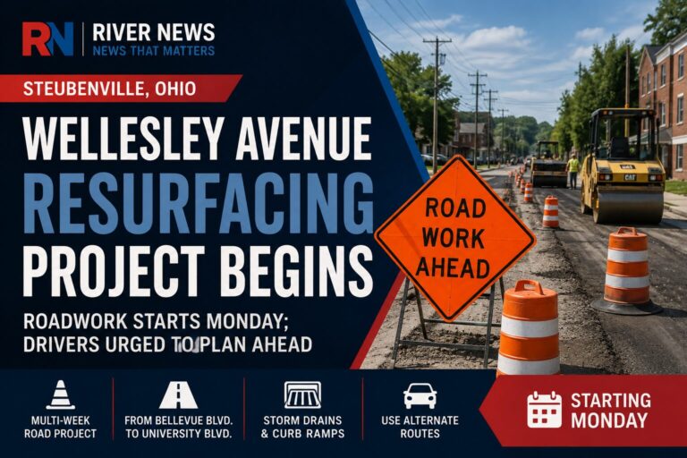 Major Resurfacing Work to Begin on Wellesley Avenue in Steubenville