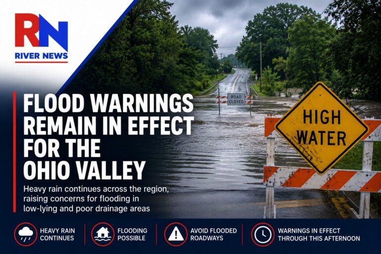 Flooding Concerns Continue Across the Ohio Valley Following Heavy Rain