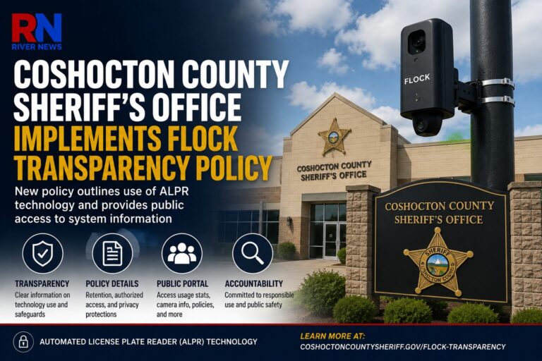 Coshocton County Sheriff’s Office Launches Transparency Policy for Flock Camera Use