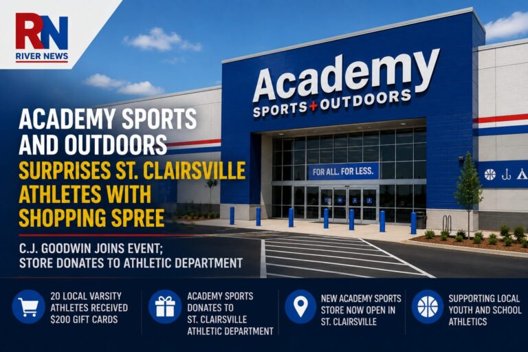Academy Sports + Outdoors Treats St. Clairsville Student-Athletes to Shopping Spree During Grand Opening