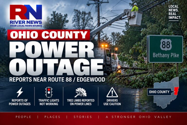 Power Outage Reported in Ohio County Near Route 88