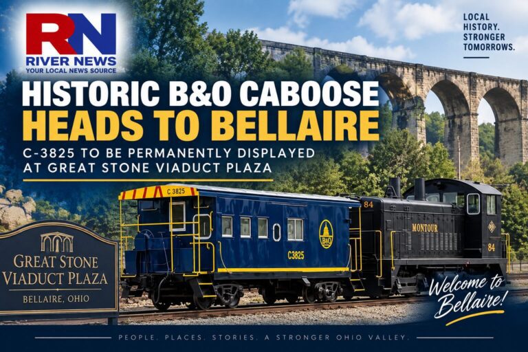 Historic B&O Caboose Finds Permanent Home at Great Stone Viaduct Plaza