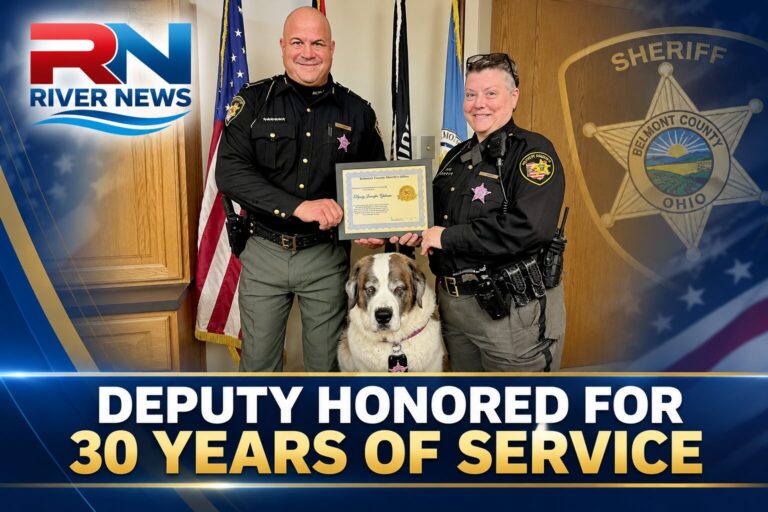 Belmont County Sheriff’s Deputy Honored for 30 Years of Dedicated Service