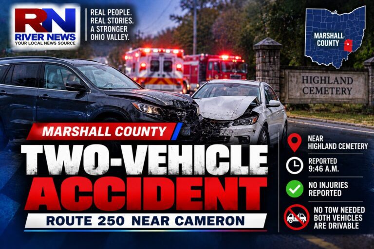 Two-Vehicle Crash Reported on Route 250 Near Cameron