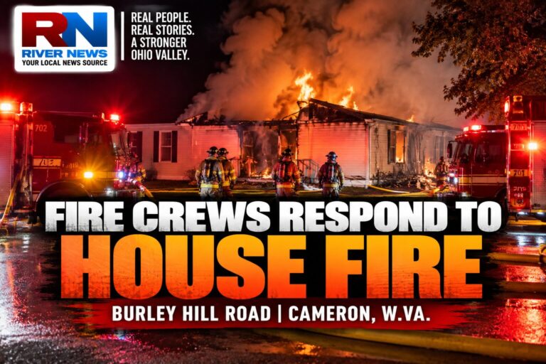 Crews Battle House Fire Near Cameron