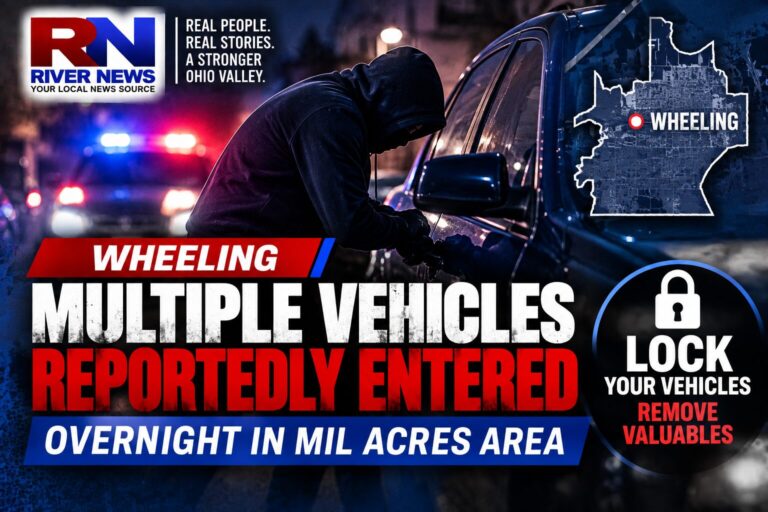 Multiple Vehicles Reportedly Entered Overnight in Wheeling Area